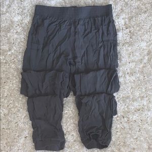 charcoal gray hollister elastic waist jogger